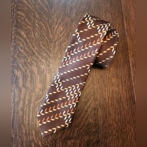 Vintage 👔 1960s 1970s Karat Brown Austrian Necktie EUC $18